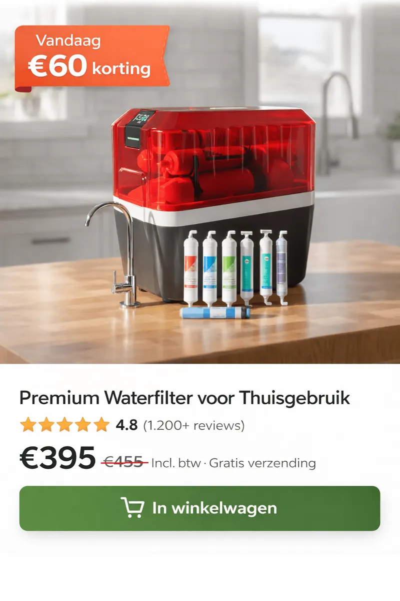 Waterfilter aanbieding